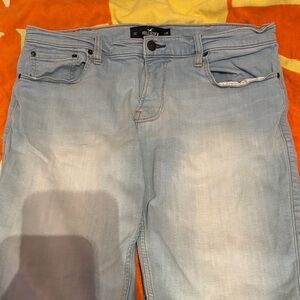 Men’s Hollister Light Blue Jeans | Slim Straight Advanced Stretch | W36 L32
